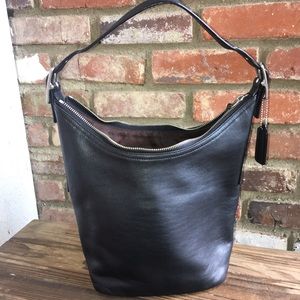 Vintage Coach 9823 Hobo Leather Bucket Bag